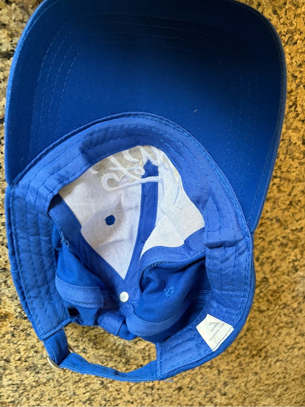 Ford Blue Embroidered Script Baseball Cap - Picture 2 of 3